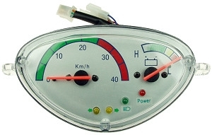 Speedometer and Battery Condition Level Gauge for Rad2Go Sunbird Electric Scooter 