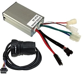 36 Volt 750 Watt Speed Controller with 5-Wire Throttle Kit  for eZip, IZIP, Currie, Schwinn, GT, and Mongoose Electric Scooters and Bikes 