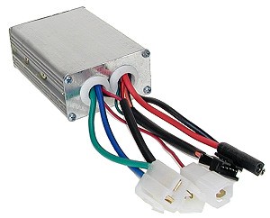 24 Volt 500W-600W Speed Controller with 5 Wire Throttle Connector for eZip, IZIP, Currie, Schwinn, Mongoose, and GT Electric Scooters and Bikes 
