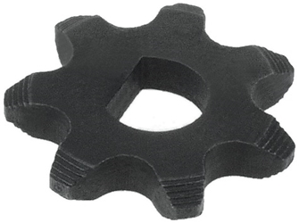 7 Tooth 6mm D-Bore Sprocket for #25 Chain 