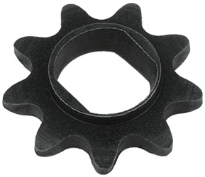 9 Tooth 10mm Double D-Bore Sprocket for #25 Chain 