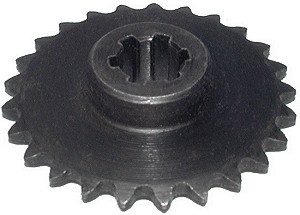 25 tooth Slotted Bore Sprocket for #25 Chain 