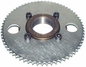 65 Tooth Rear Sprocket for #25 Chain with Rear Wheel Freewheel Mechanism 