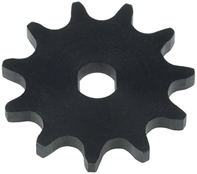 11 Tooth 10mm Double D-Bore Sprocket for #41 and #420 Chain 