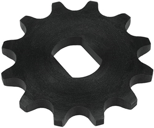 12 Tooth 17mm Double D-Bore Sprocket for #41 and #420 Chain 