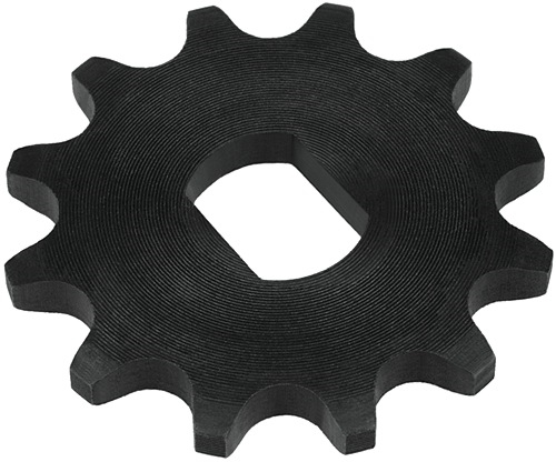 12 Tooth 17mm Double D-Bore Sprocket for #41 and #420 Chain 
