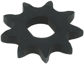 9 Tooth 10mm Double D-Bore Sprocket for 8mm Chain 