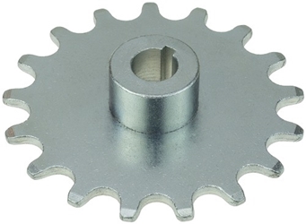 17 Tooth 7/16" Bore Sprocket for 1/2" x 1/8" Bicycle Chain 