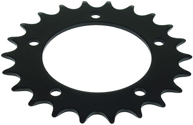 22 Tooth 2-1/8" Bore 5-Hole Sprocket for 1/2" x 1/8" and 1/2" x 3/32" Bicycle Chain 