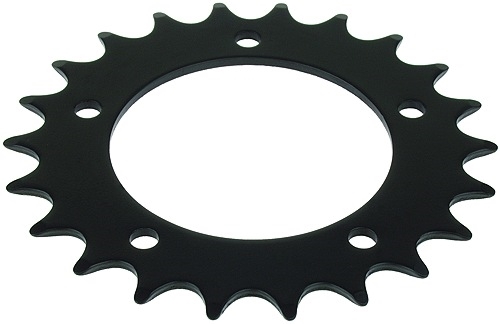 22 Tooth 2-1/8" Bore 5-Hole Sprocket for 1/2" x 1/8" and 1/2" x 3/32" Bicycle Chain 
