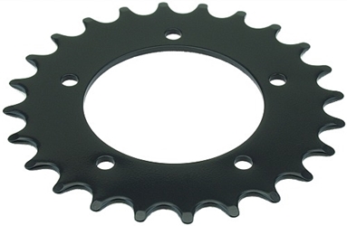 24 Tooth 2-1/8" Bore 5-Hole Sprocket for 1/2" x 1/8" and 1/2" x 3/32" Bicycle Chain 