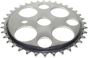 36 Tooth 15/16" Bore Sprocket with Four Circles Pattern for 1/2" x 1/8" Bicycle Chain 