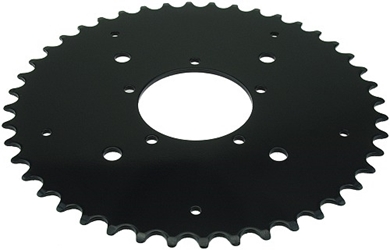 44 Tooth 2-1/8" Bore 5-Hole Sprocket for 1/2" x 1/8" and 1/2" x 3/32" Bicycle Chain 