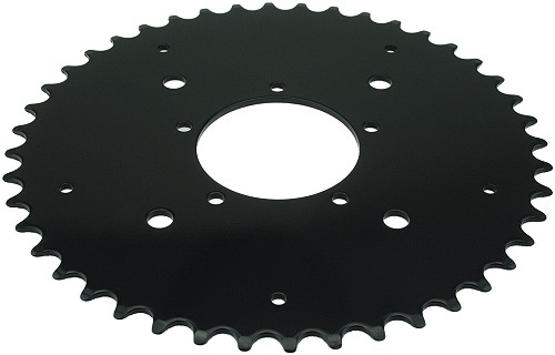 44 Tooth 2-1/8" Bore 5-Hole Sprocket for 1/2" x 1/8" and 1/2" x 3/32" Bicycle Chain 