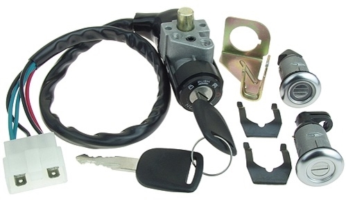 5 Wire 3 Position Key Switch with Handlebar Lock Pin 