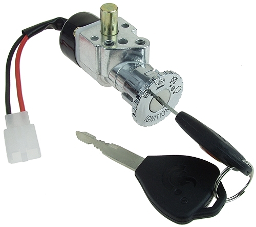 2 Wire 3 Position Key Switch with Handlebar Lock Pin SWT-23801 