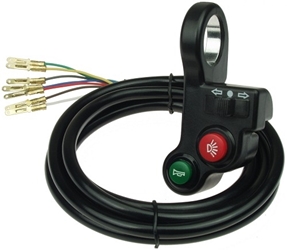 Handlebar Mount Switch Cluster for Turn Signals, Lights and Horn 