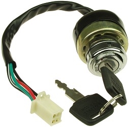 4 Wire 2 Position Key Switch with 2 Keys, Fits X-Treme XA-1000 ATV 