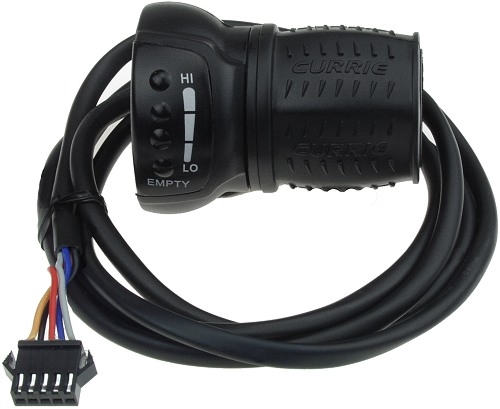 5 Wire Throttle with Battery Level Indicator for eZip, IZIP, Currie