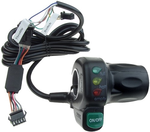 Throttle for 48 Volt IZIP Zuma Electric Bicycle 