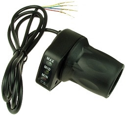 Half Length Twist Throttle with 36 Volt Power Meter 