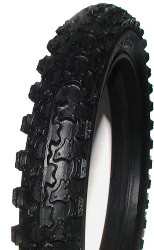 AmeriTyre Knobby Tread Airless Flat-Free Tire for Spoked Wheels, Replace 12-1/2x2-1/4 Tires 