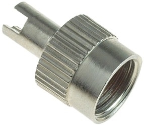 Nickel Plated Valve Stem Cap with Valve Stem Core Tool 