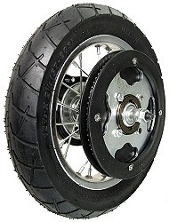 Rear Wire Spoke Wheel for Razor Pocket Mod Electric Scooter Version 13-30 