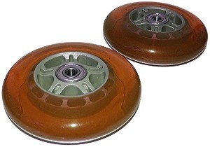 Orange Kick Scooter Wheel Set for Razor A, A2, AW, and Pro plus Pulse Krusher, Krusher Pro, KR-2, and Spike Kick Scooters 