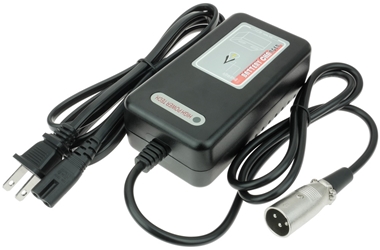 Battery Charger for 24 Volt LiFePO4 Batteries, 29.2V 2A Output, with XLR Plug, High Power Brand 