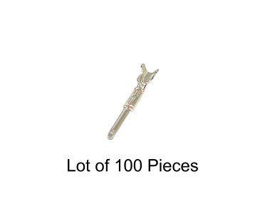 100 Quantity Male 1.1mm Terminals for Small Black Connectors 