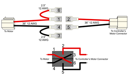 Wiring Harness for SWT-710 Reverse Switch 