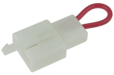 3-Terminal Female Jumper Plug with Jumpered Terminals 2 and 3 