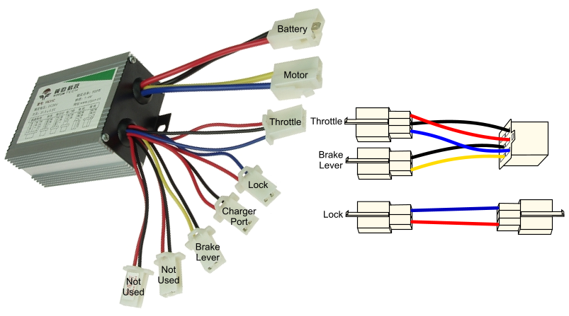 Aftermarket Controller for Minimoto Maxii Electric Pocket Bike 