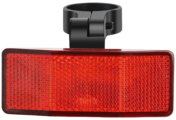 Large Rectangular Rear Red Reflector for 1" through 1¼" Seat Posts 