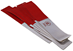Red and White Peel and Stick Reflector Strip - REF-600