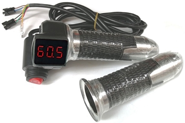 Twist Throttle with 3-Speed Switch and 5-99 Volt Red LED Battery Indicator 