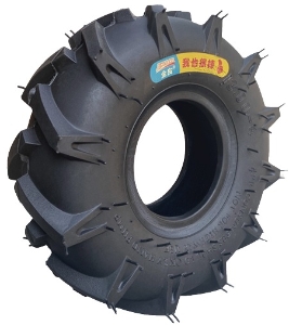 3.50/3.00-4 Paddle Tread Dirt and Sand Tire for Scooter, Go-Kart, Beach Cart, Beach Wagon, Tiller 