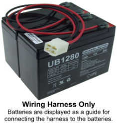 Razor E300 and E325 Version 5-10 & 12 Battery Pack Wiring Harness 