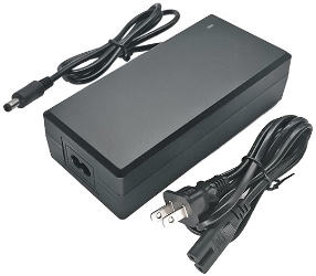 67.2 Volt 2 Amp Lithium Battery Charger with 3-Port Inline Plug 