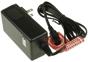24 Volt 1.5 Amp Automatic Battery Charger with 3-Port Inline Plug 
