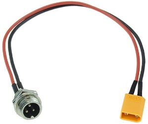 GX12 3 Pin Round Battery Charger Port with XT30 Connector 