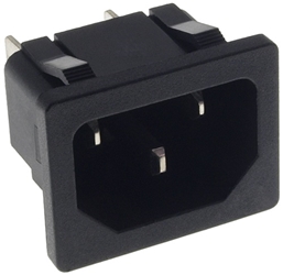 3 Pin Press-Fit House Charger Port with 1/4" Terminals 