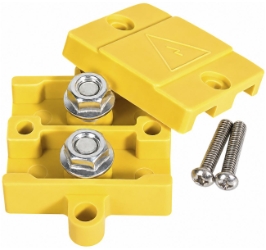2-Terminal 6mm Studs Junction Box with Cover 