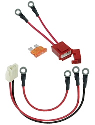 36 Volt Battery Pack Wiring Harness with Fuse Holder and 40A Fuse, 5mm Ring Terminals 