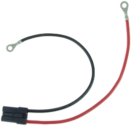 Battery Pack Wiring Harness with Large Black Connector and 5mm Ring Terminals 