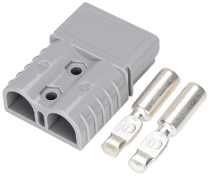 SB120A Gray Anderson Powerpole Connector with Terminals 