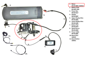 Motor for: IZIP: E3 Dash, E3 Go, Edge, Vibe+, and Zuma | Raleigh: Cadent, Retroglide, Sprite, and Tristar | TranzX: BL16 E-Bikes (See Compatible Model Years in Description) 