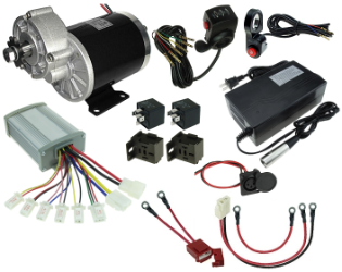 36 Volt 600 Watt Beach Wagon Power Kit with Reverse 