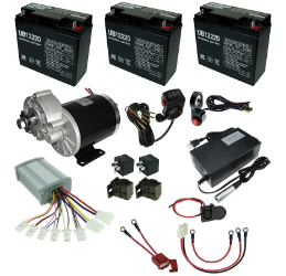 36 Volt 600 Watt Beach Wagon Power Kit with Reverse 